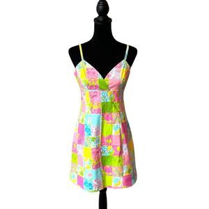 Lilly Pulitzer Vintage 1990s Patchwork dress